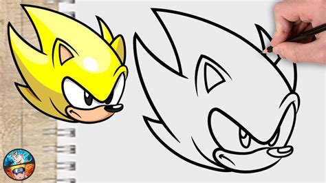 como dibujar a super sonic|dibujos para pintar de sonic.